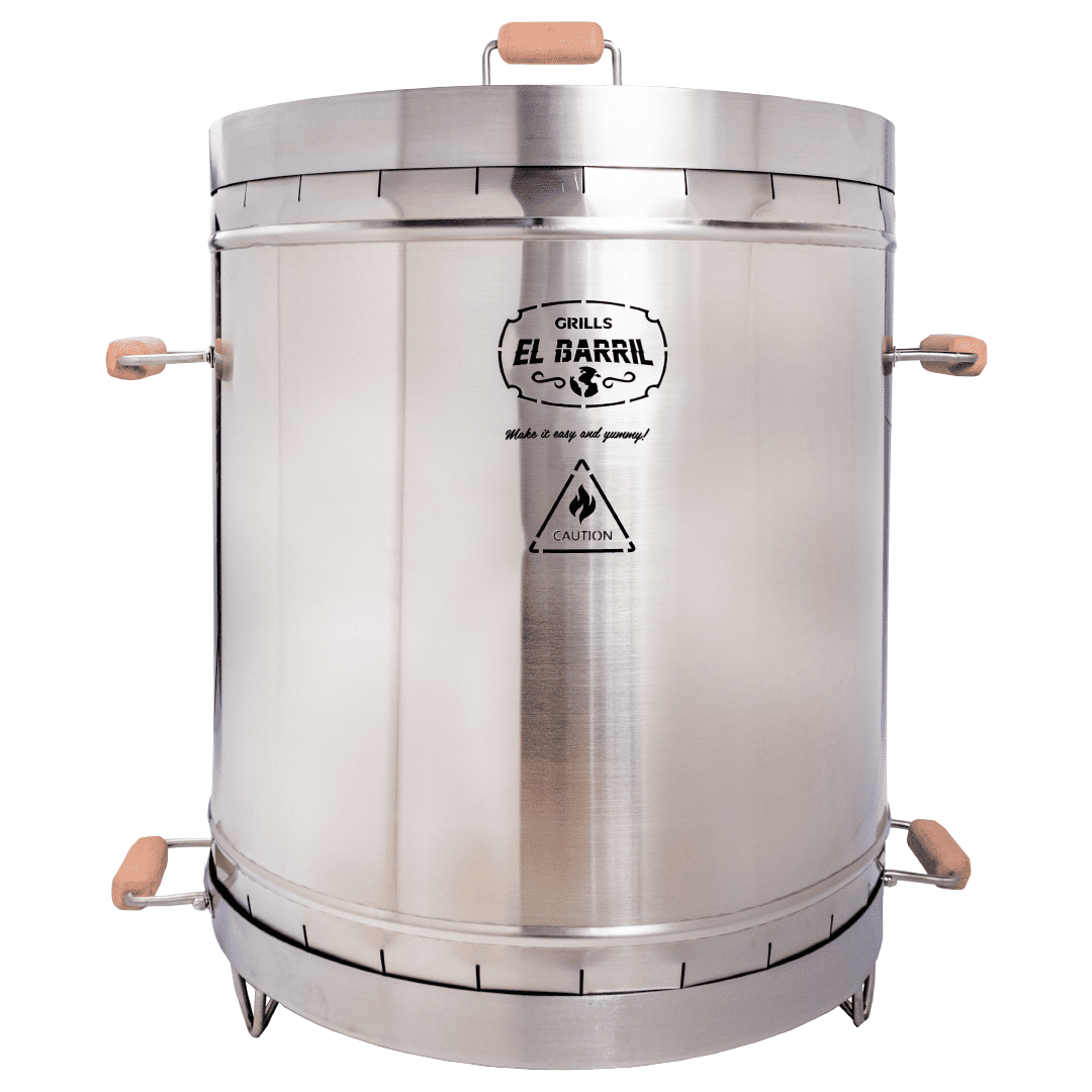 Barril asador grande en acero