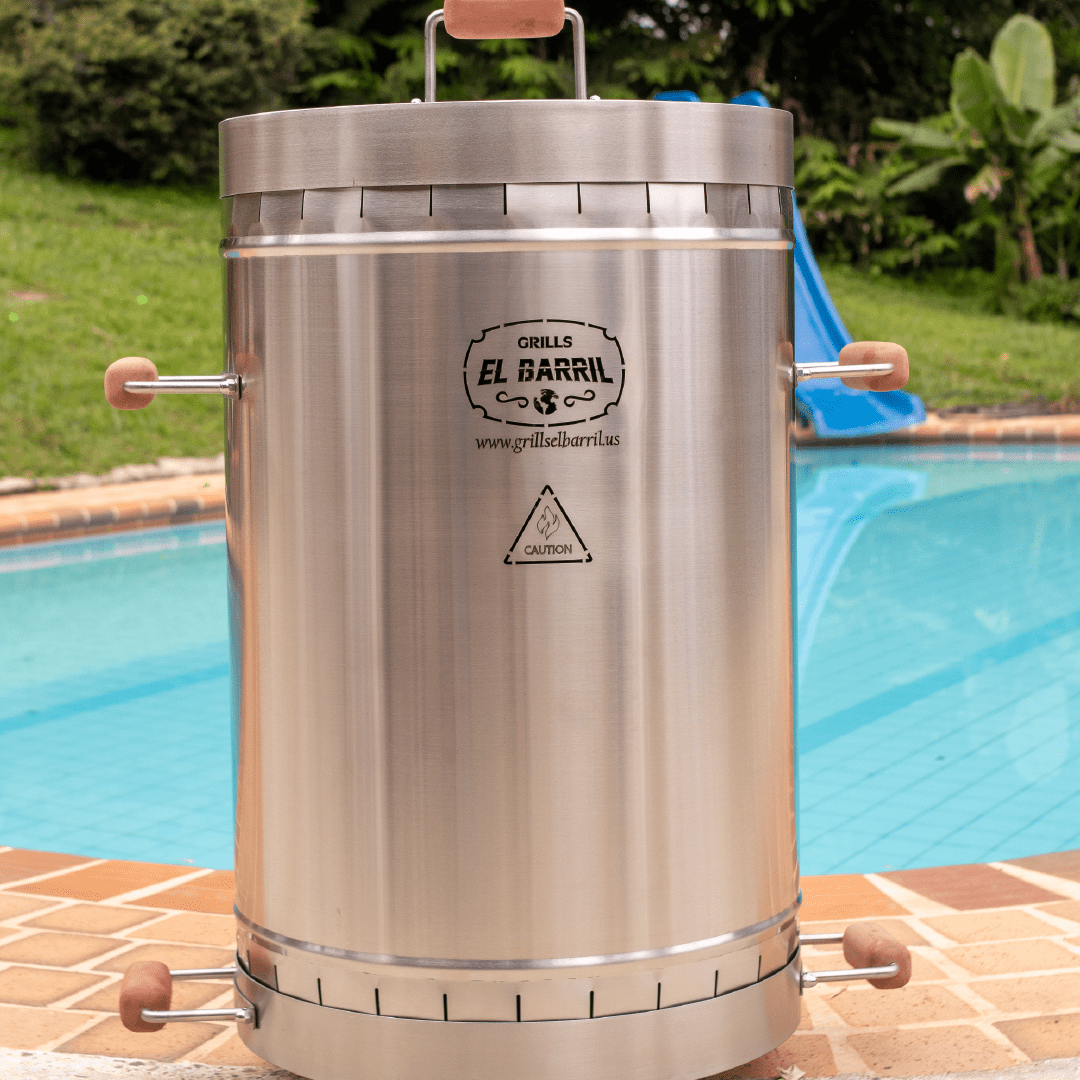 Barril asador mediano en acero