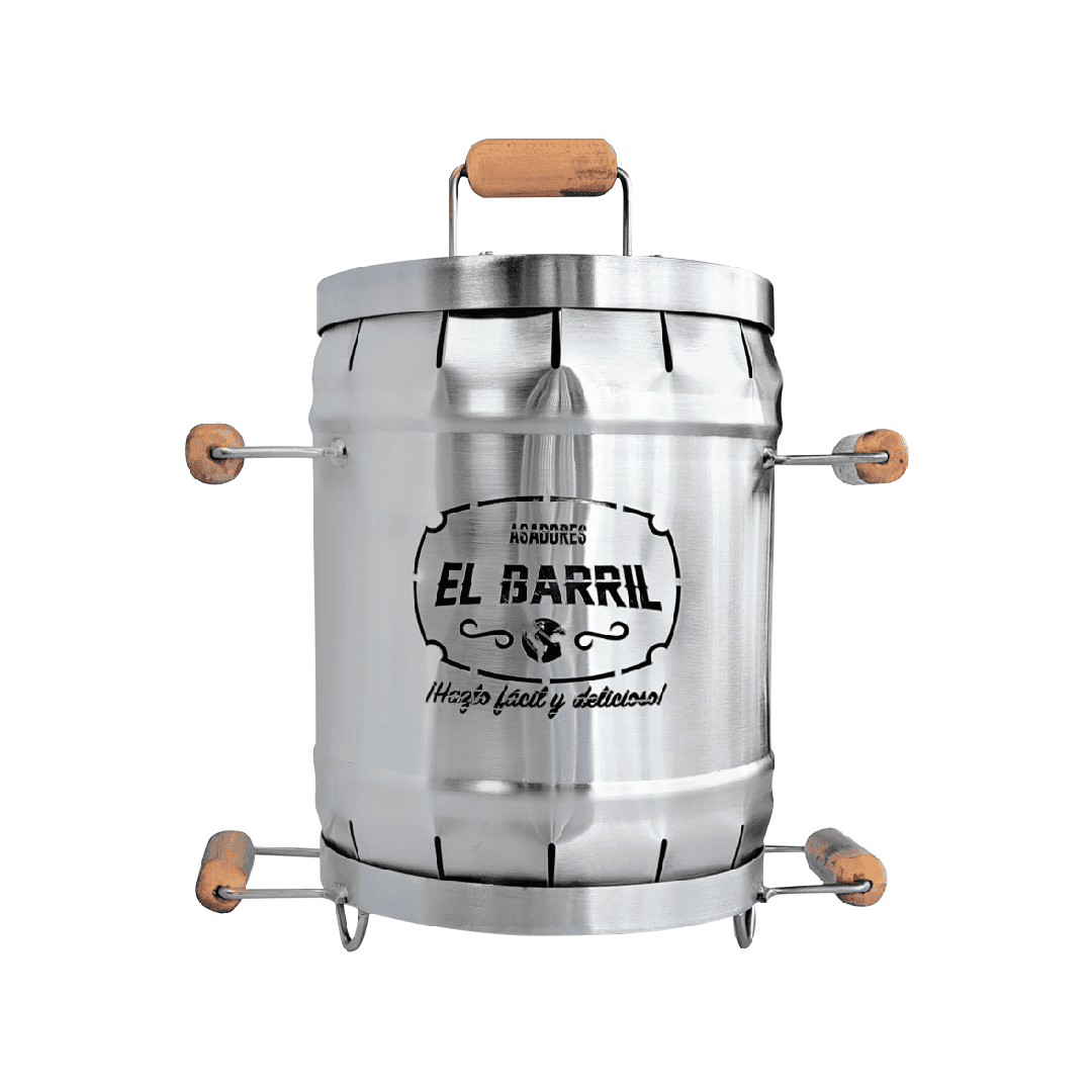 Barril asador bebe en acero