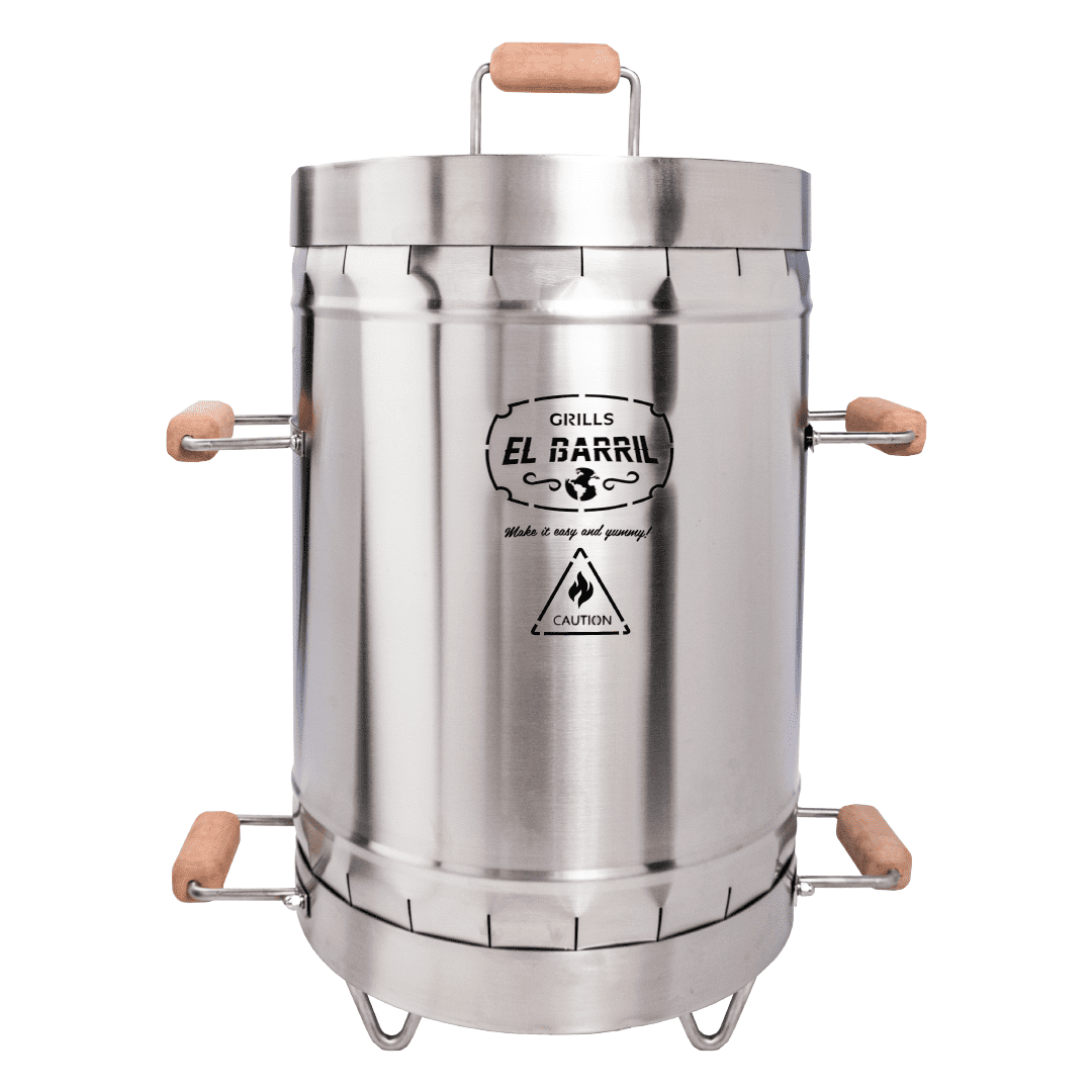 Barril asador pequeño en acero