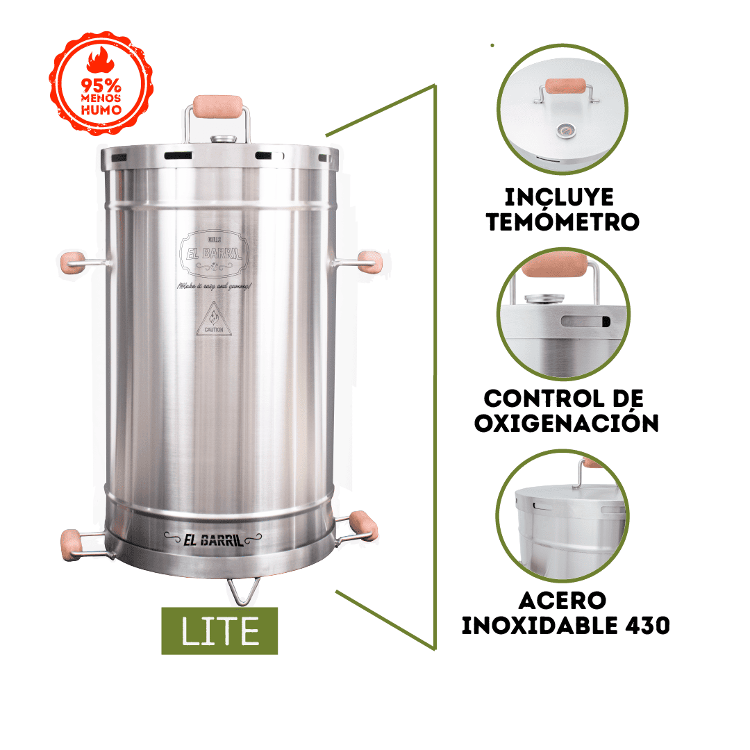 Barril asador Mediano lite en acero