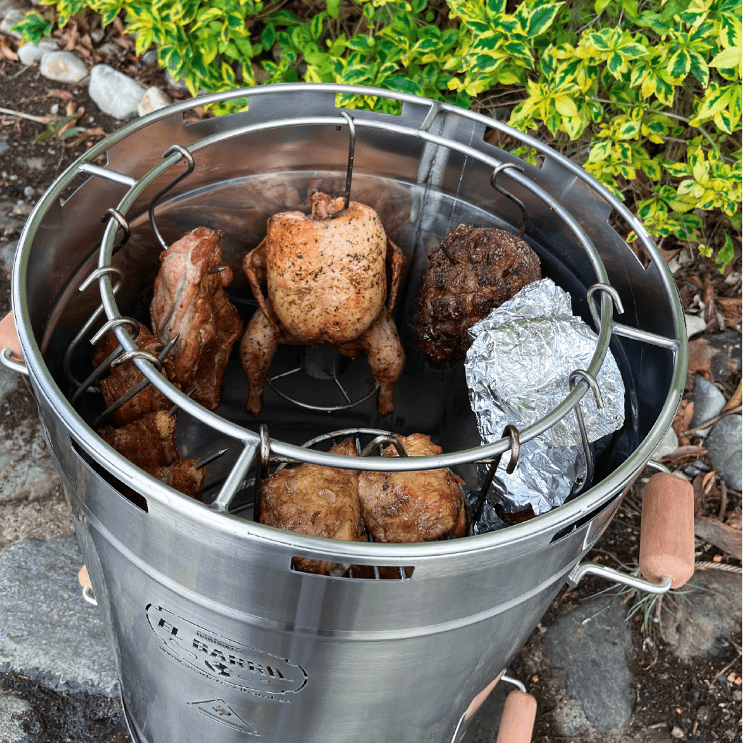 Barril asador Mediano lite en acero