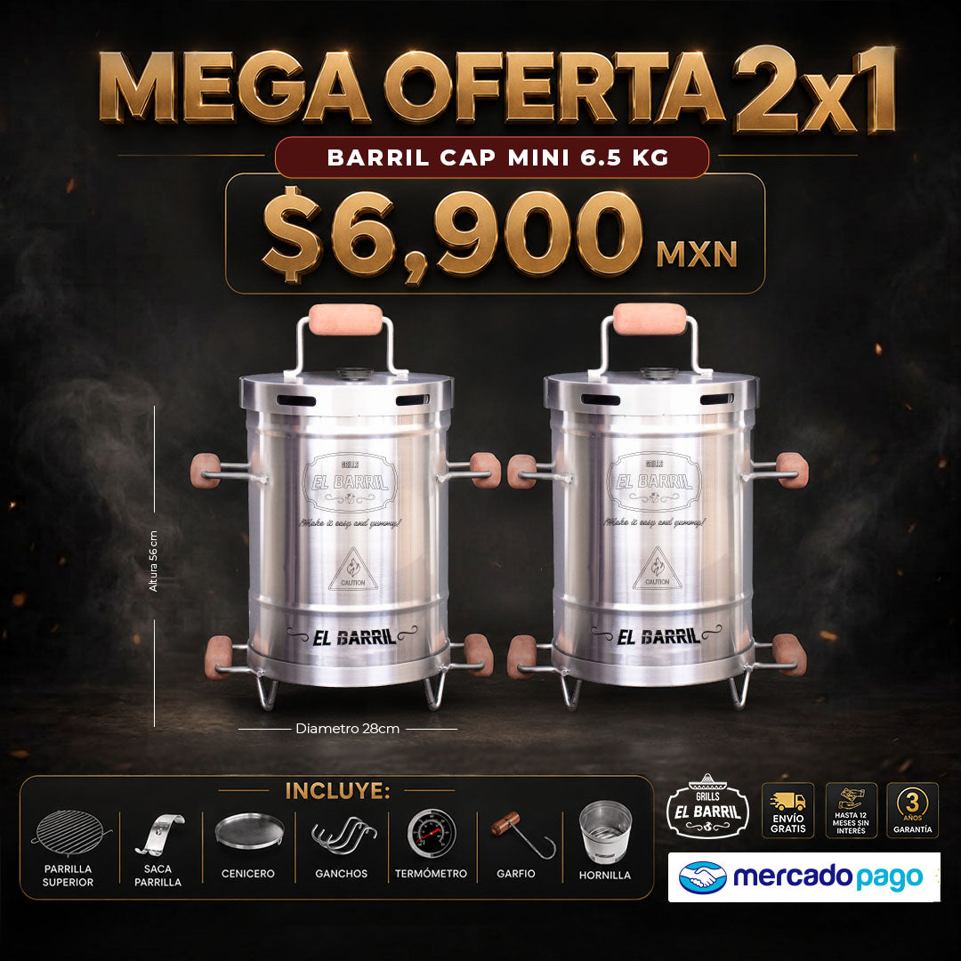 🔥 Barril Mini 2x1 | 12 Cuotas Sin Interés ⭐