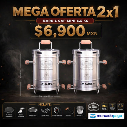 🔥 Barril Mini 2x1 | 12 Cuotas Sin Interés ⭐