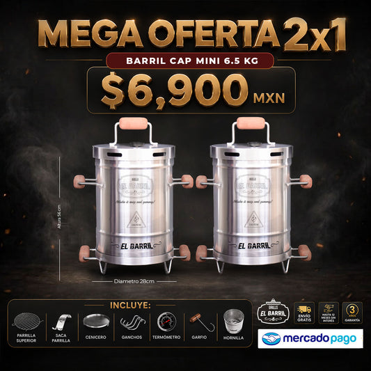 🔥 Barril Mini 2x1 | 12 Cuotas Sin Interés ⭐