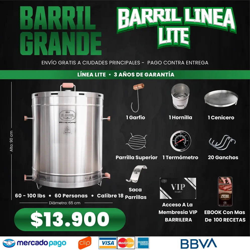 ASADOR AL BARRIL OFERTA EXCLUSIVA