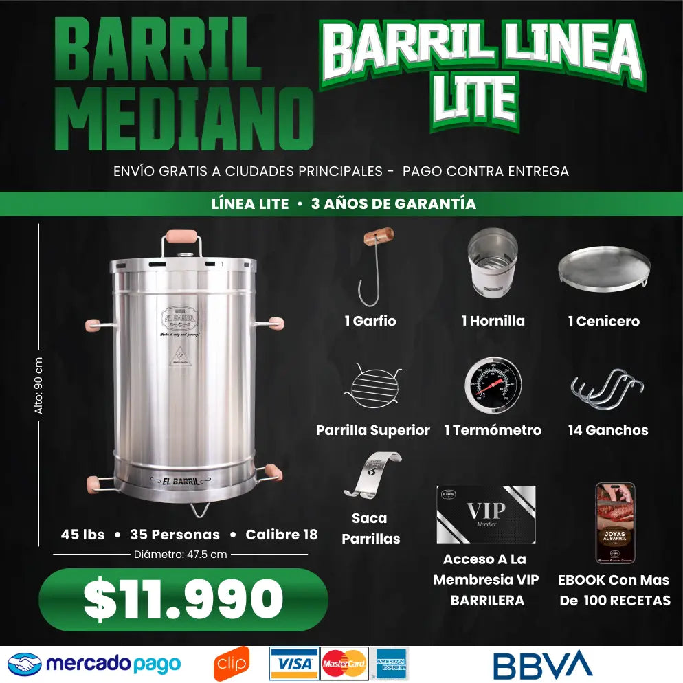 ASADOR AL BARRIL OFERTA EXCLUSIVA