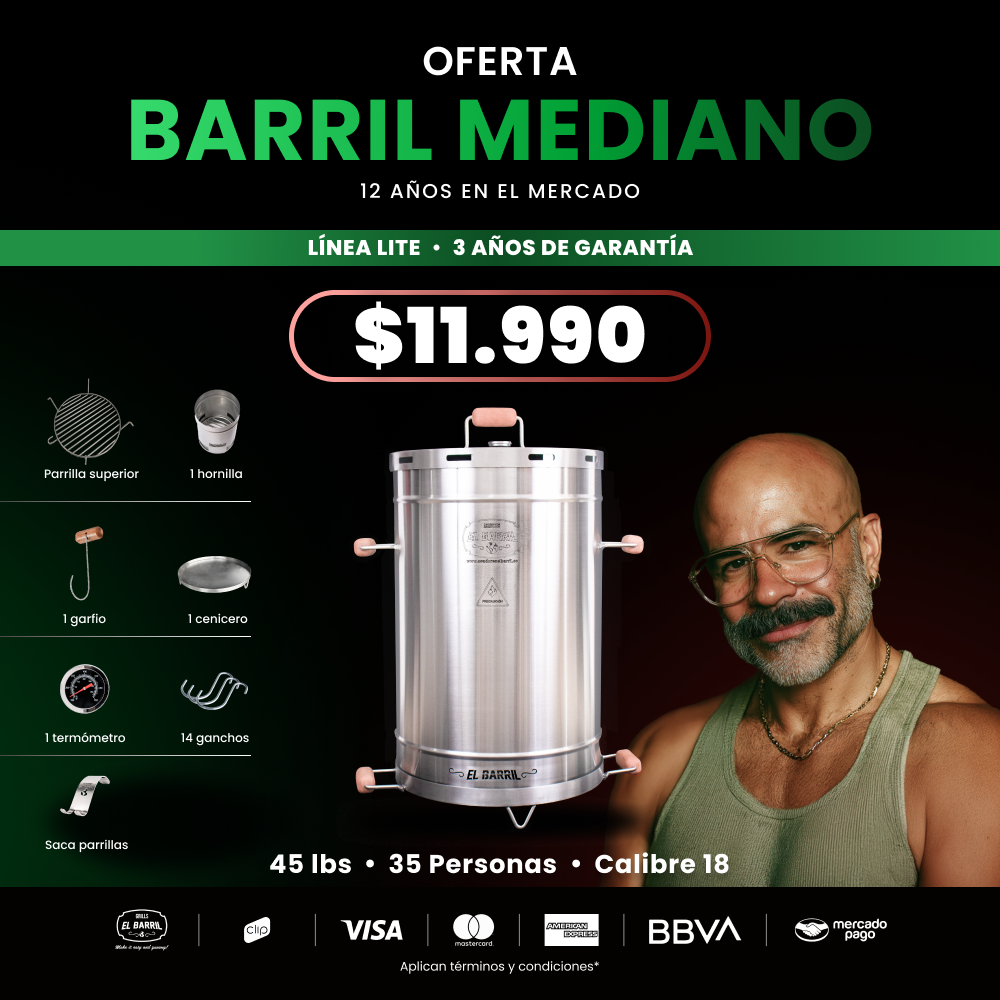 ASADOR AL BARRIL OFERTA EXCLUSIVA