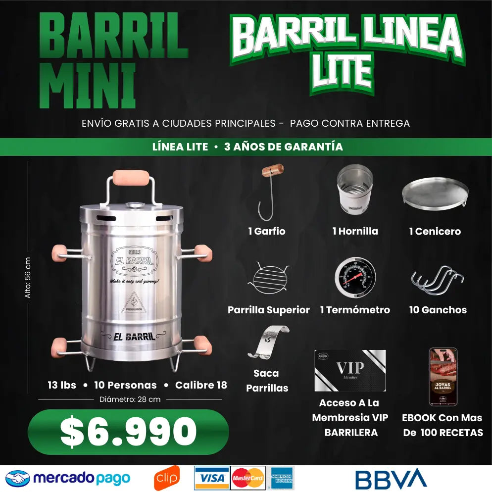 ASADOR AL BARRIL OFERTA EXCLUSIVA