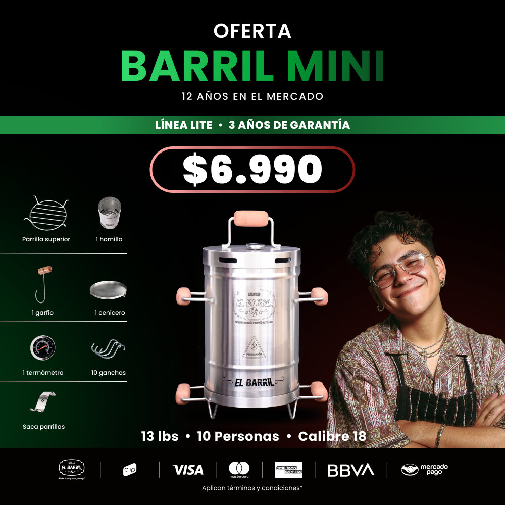 ASADOR AL BARRIL OFERTA EXCLUSIVA