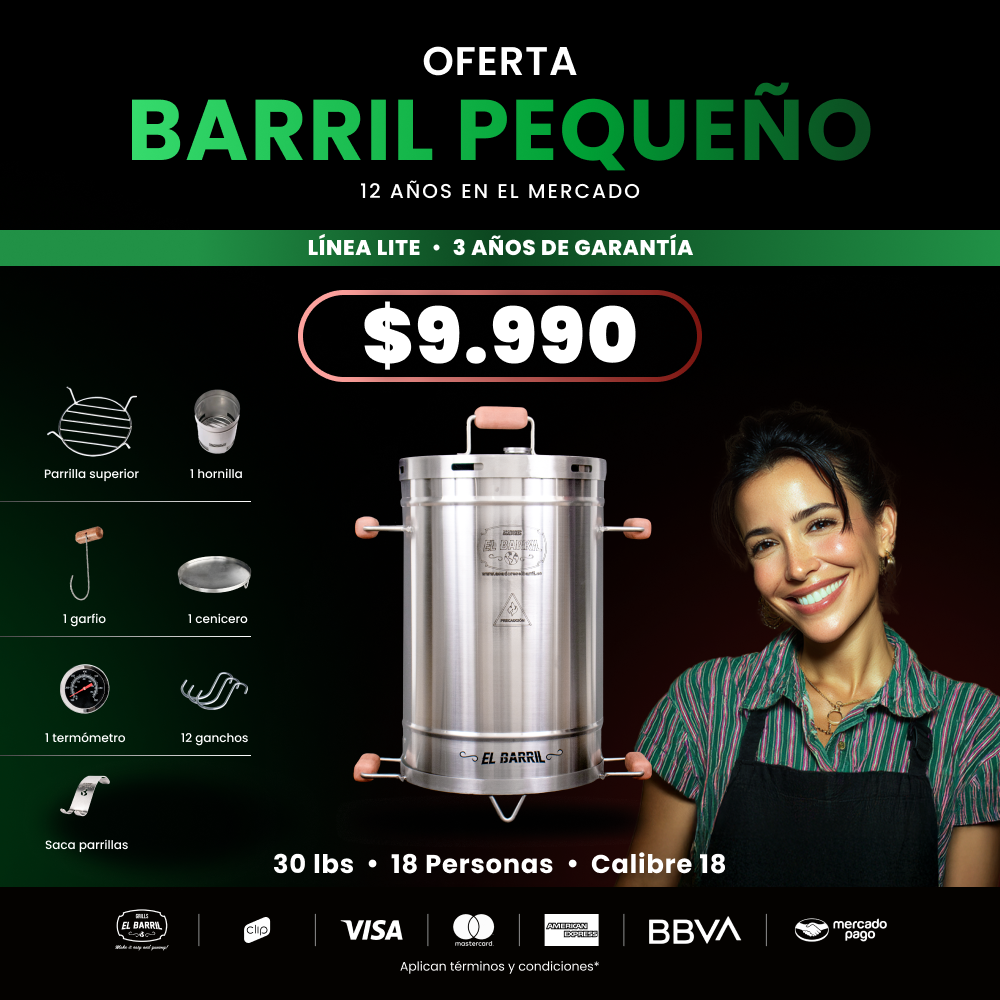 ASADOR AL BARRIL OFERTA EXCLUSIVA