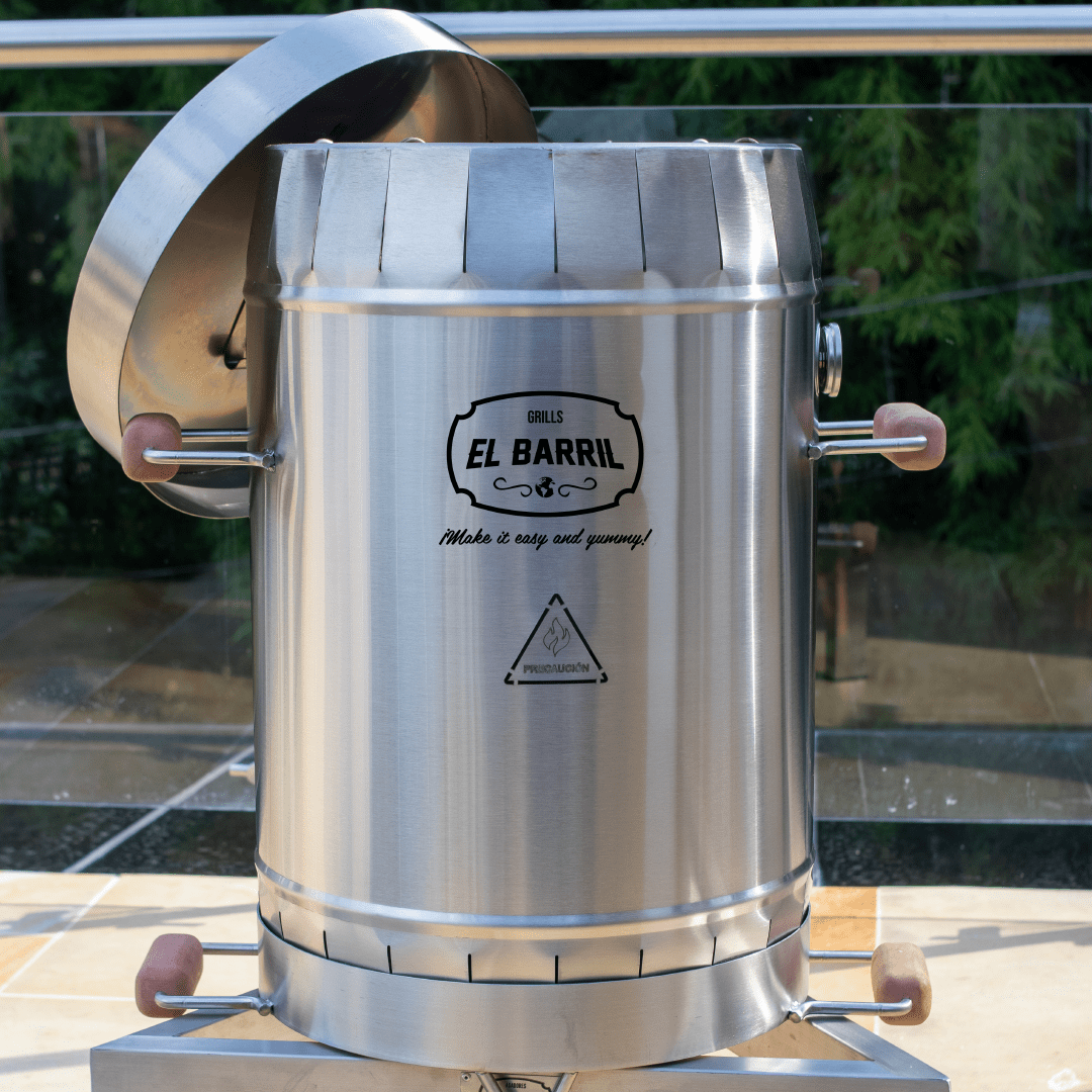 Barril asador pequeño en acero