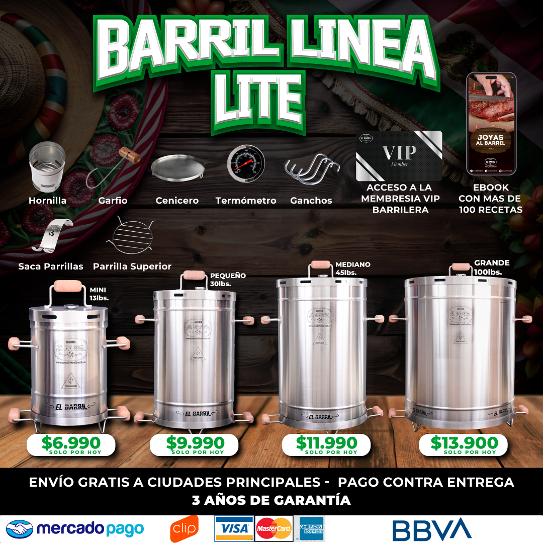ASADOR AL BARRIL OFERTA EXCLUSIVA